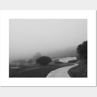 Black and white landscape Posters and Art